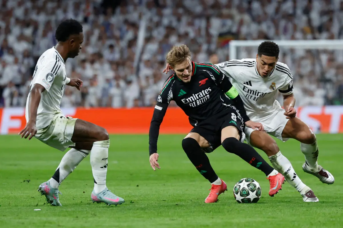 Vinícius e Bellingham (créditos: EPA)