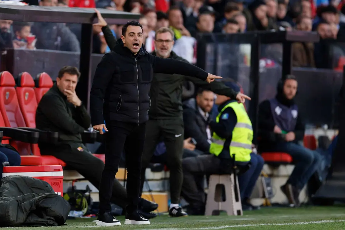 Xavi Hernández, treinador do Barcelona (Créditos: AFP)