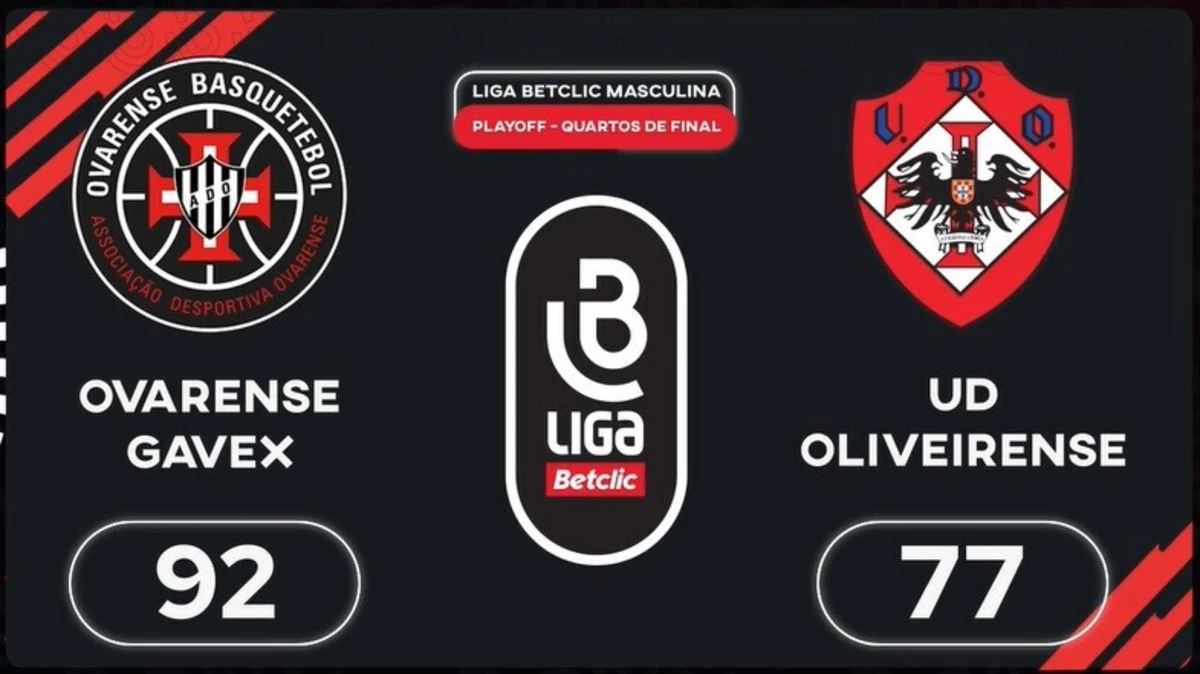 Imagem de contexto do artigo Liga Betclic Masculina: o resumo do Ovarense-Oliveirense