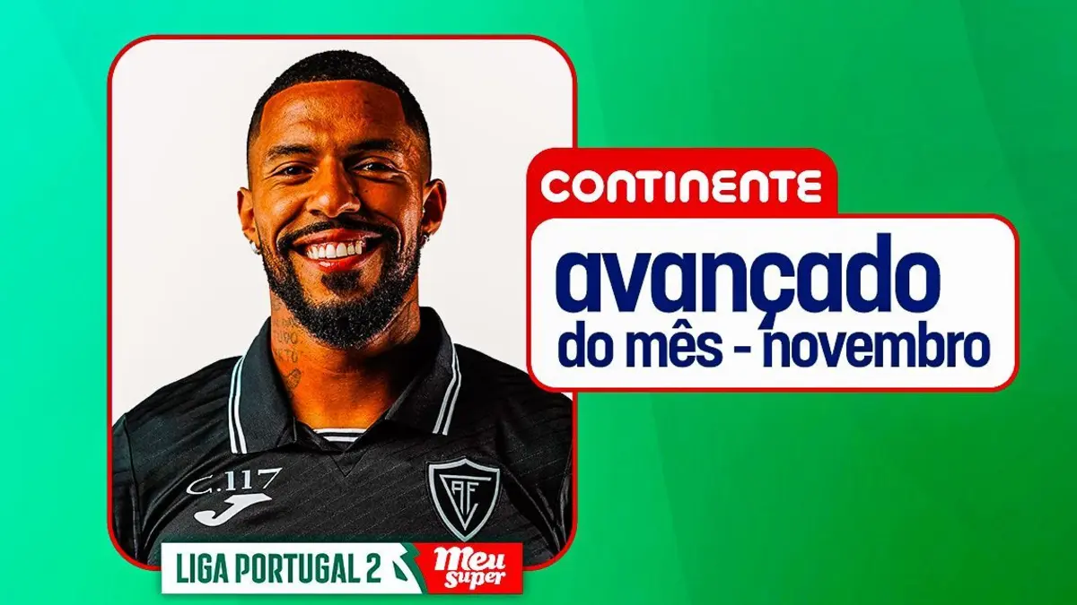 Imagem de contexto do artigo André Clóvis volta a ser eleito Avançado do Mês da II Liga