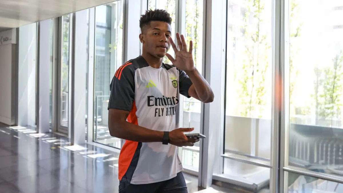 Neres (créditos: SL Benfica=