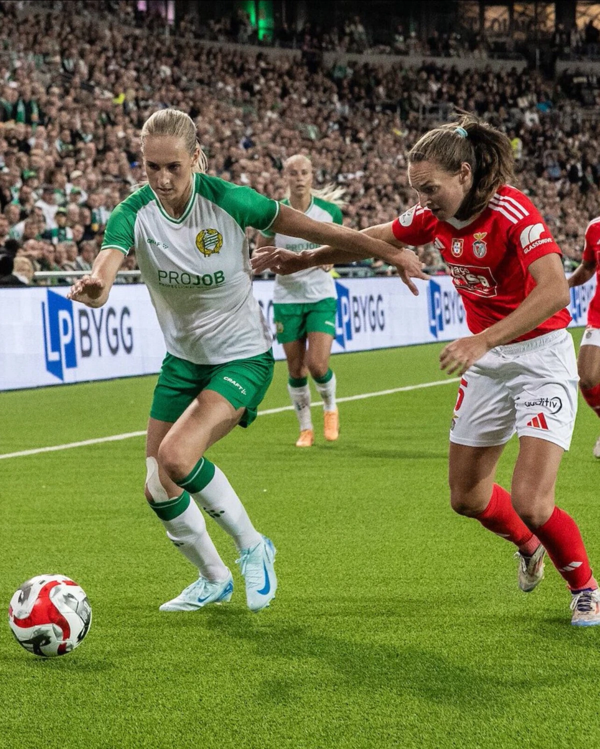 Imagem de contexto do artigo Benfica adianta-se ao Hammarby na qualificação para a Champions feminina