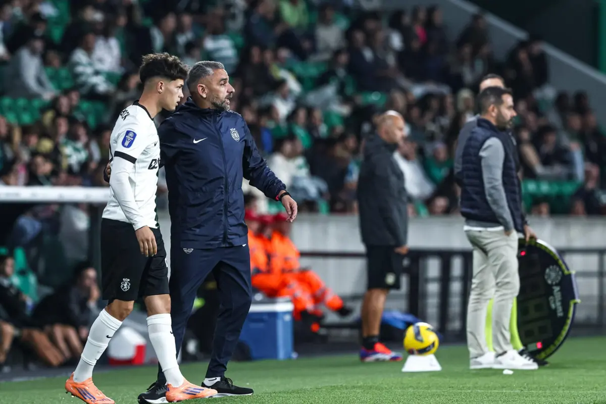 Rui Borges com o jove Flávio Gonçalves