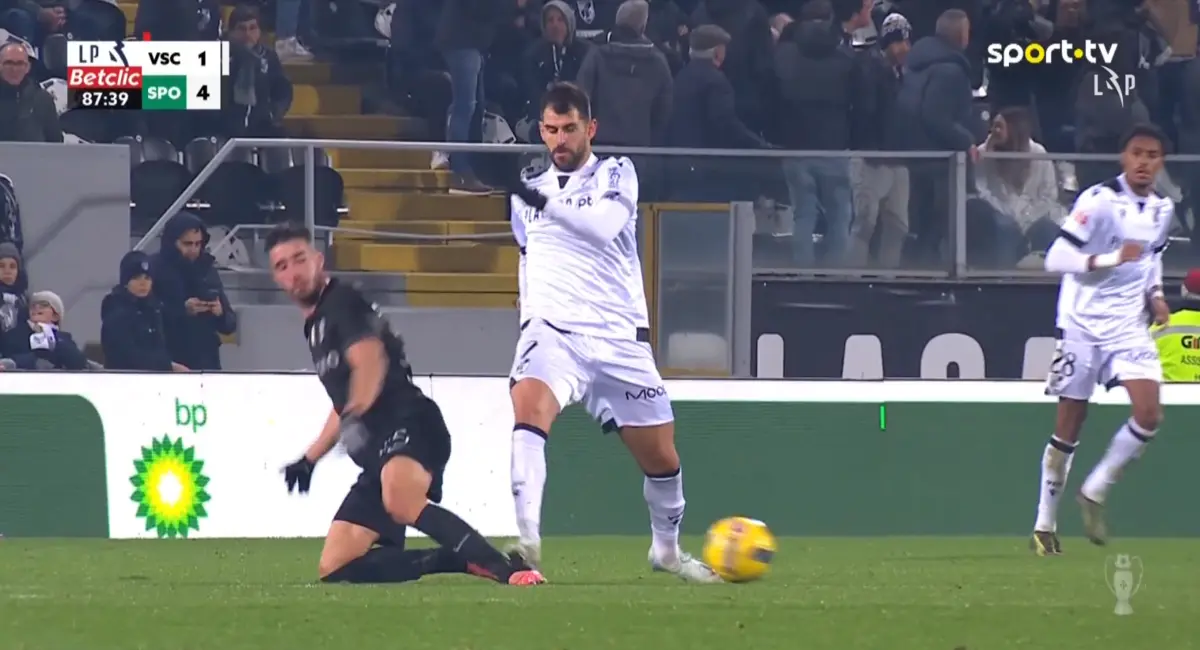 Imagem de contexto do artigo Tribunal O JOGO | Nélson Oliveira pisa Inácio e vê vermelho. Justificava-se?