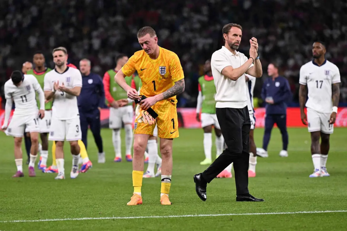 Desalento inglês após final do Euro'2024 (créditos: AFP)