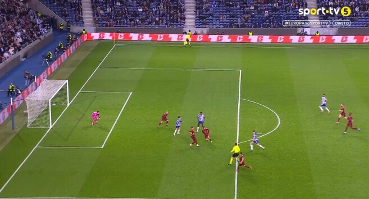 Imagem de contexto do artigo Francisco Moura fez o empate do FC Porto contra a Roma: eis o golo