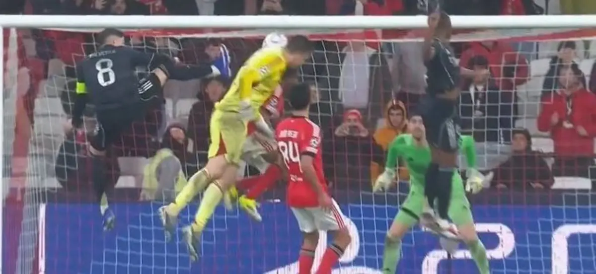 Imagem de contexto do artigo Incrível, épico e inacreditável: o golo de Trubin no Benfica-Real Madrid