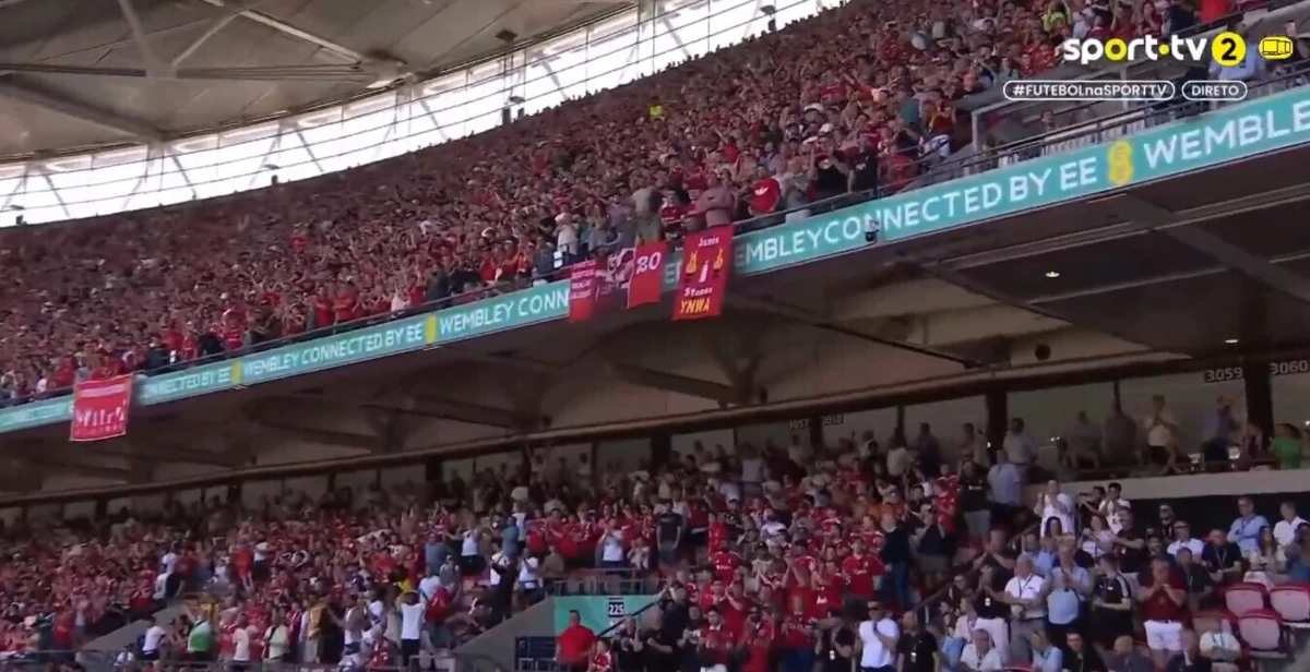 Imagem de contexto do artigo Supertaça inglesa: Liverpool marca ao minuto 20 e adeptos lembram Diogo Jota