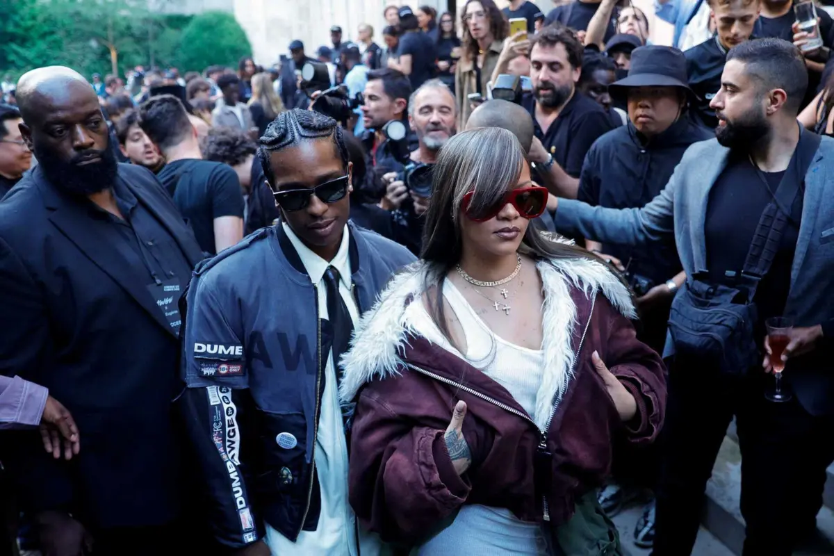 ASAP Rocky e Rihanna (Créditos: AFP)
