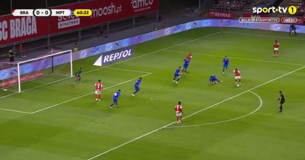 Lance de Horta (créditos: Sport TV)