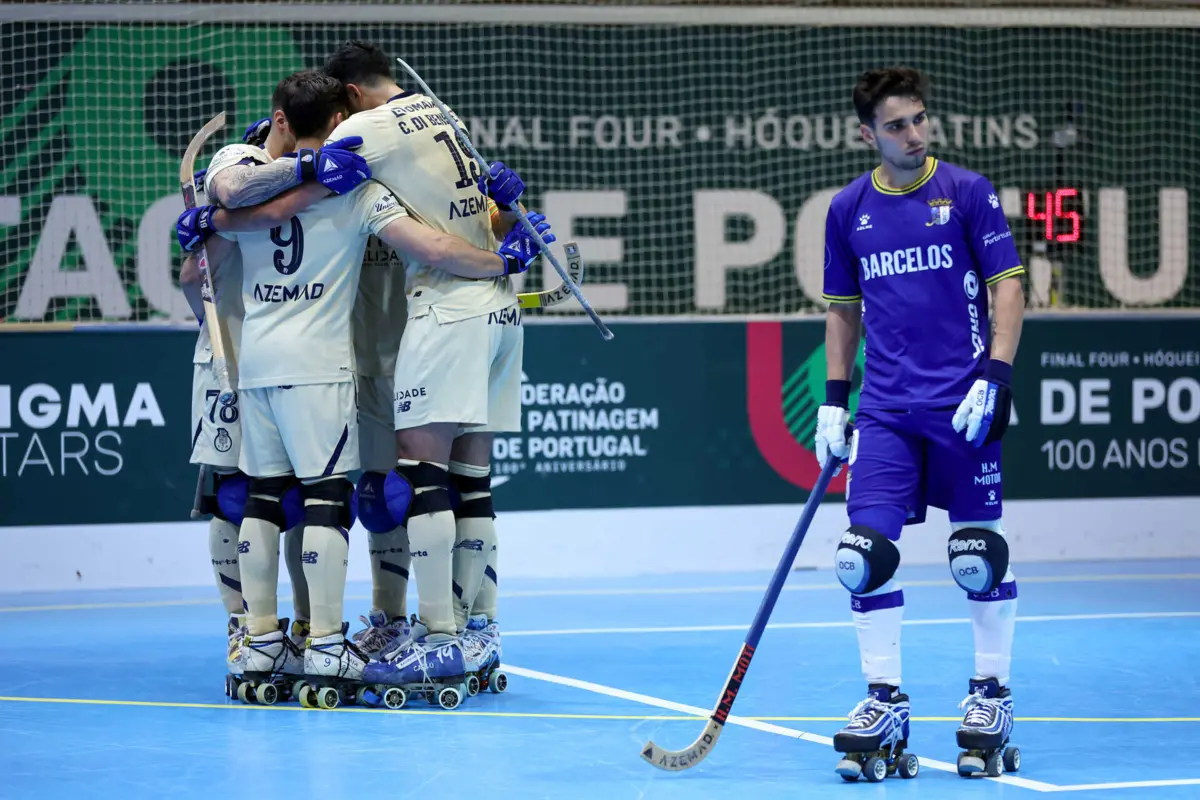 Jogadores do FC Porto comemoram golo (Créditos: Global Imagens)