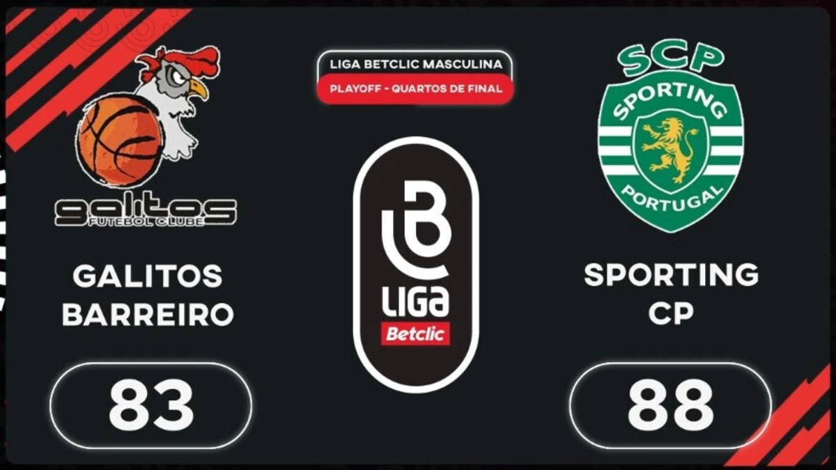 Imagem de contexto do artigo Liga Betclic Masculina: o resumo do Galitos Barreiro-Sporting