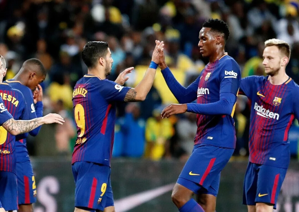 Yerry Mina com a camisola do Barcelona (créditos: Instagram)