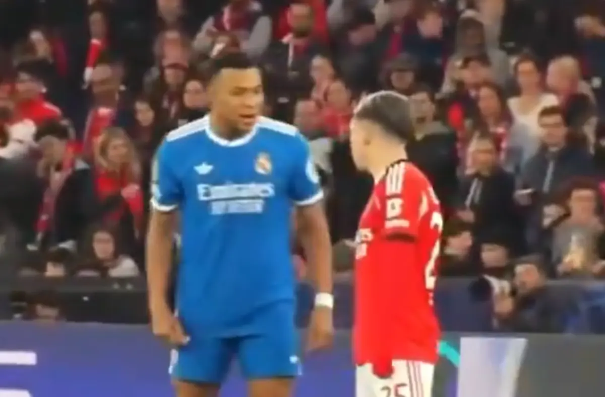 Imagem de contexto do artigo "És um racista de merda", disse Mbappé a Prestianni durante o Benfica-Real Madrid