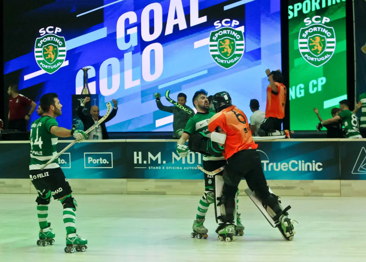 Imagem de contexto do artigo Sporting vence Oliveirense e conquista a Champions de hóquei em patins