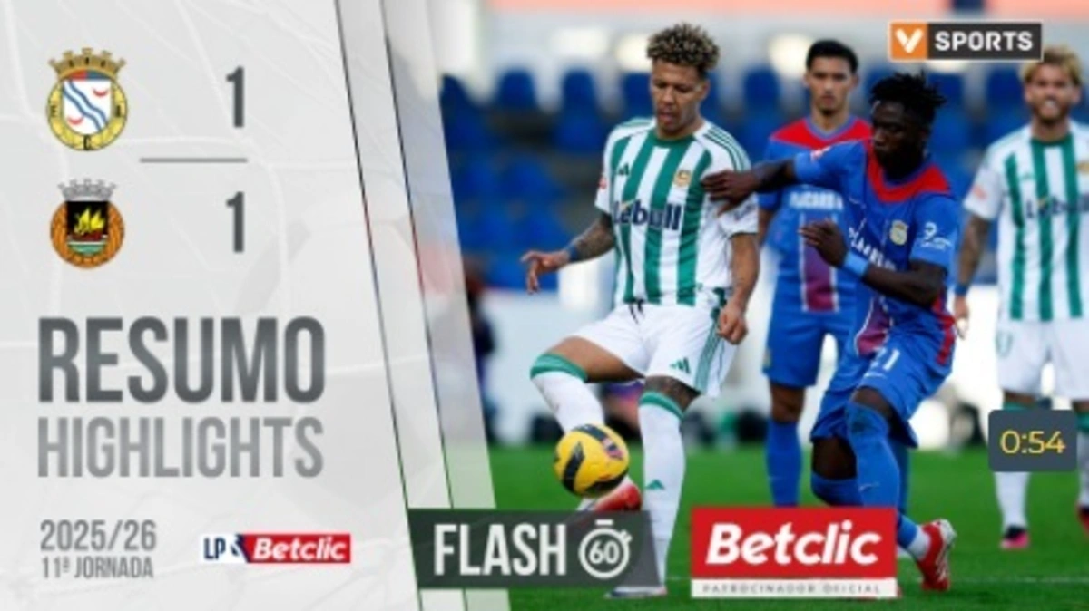 Imagem de contexto do artigo O essencial do empate entre Alverca e Rio Ave. Veja o resumo