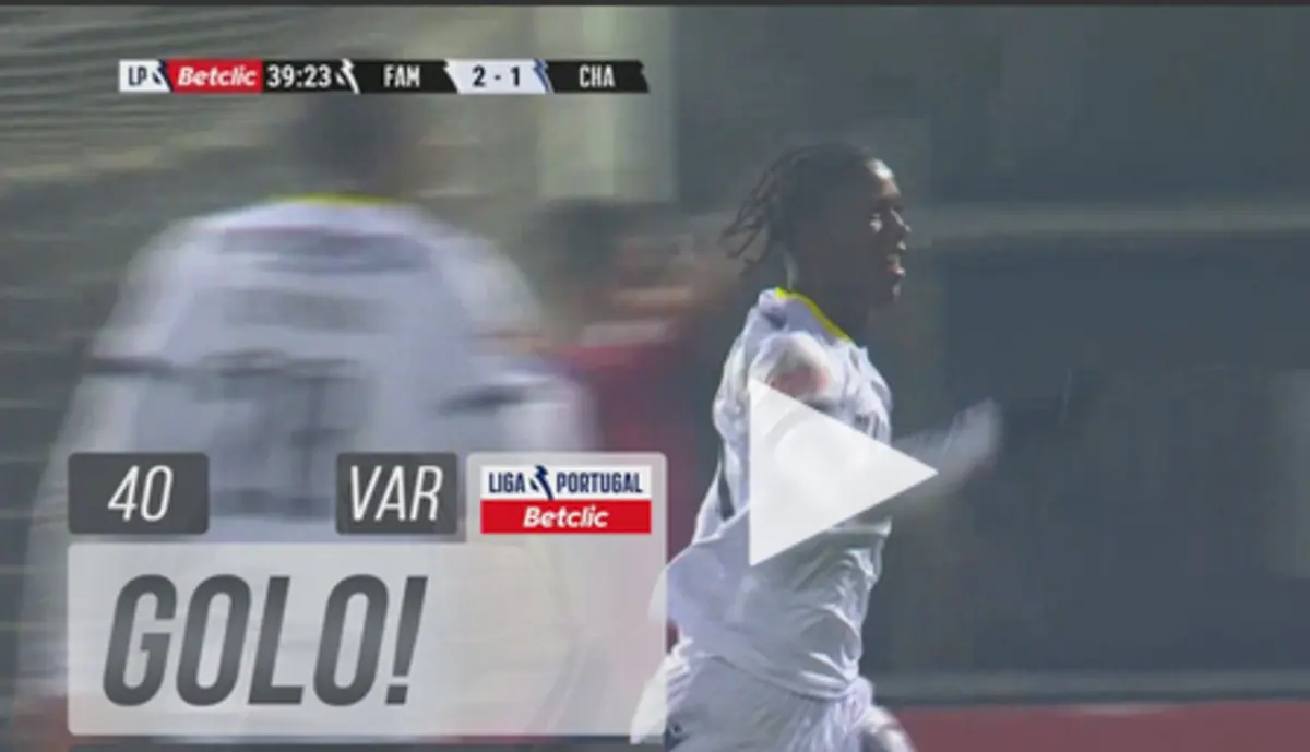 Imagem de contexto do artigo Pontapé de bicicleta e golaço no Famalicão-Chaves. Assista ao vídeo