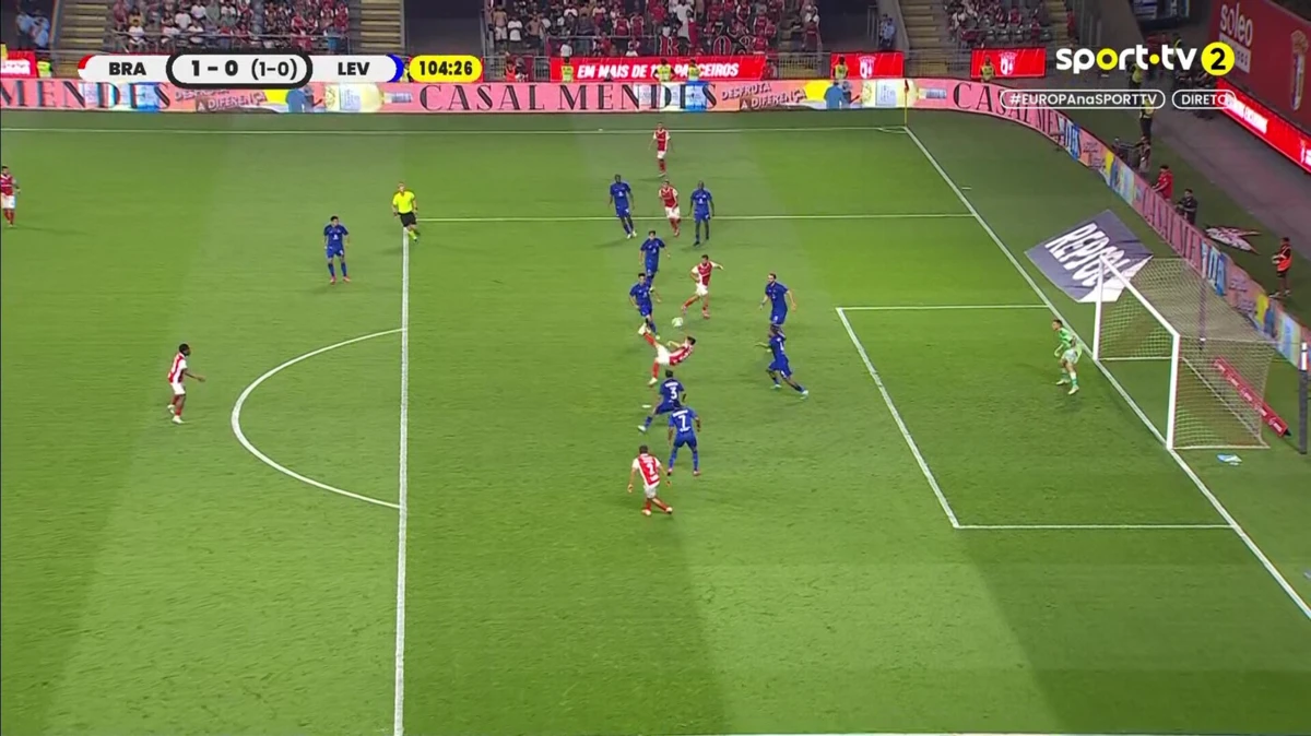 Imagem de contexto do artigo Liga Europa: golaço de Fran Navarro coloca o Braga a vencer o Levski Sofia