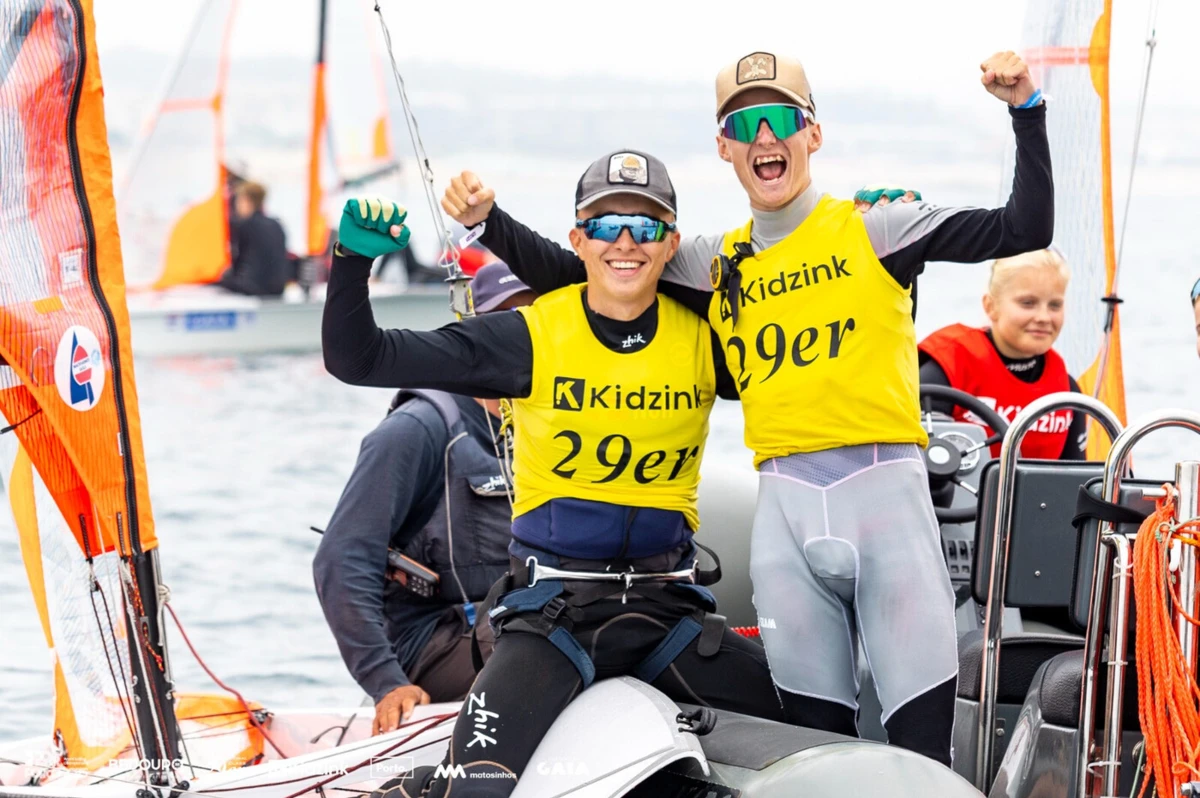 Imagem de contexto do artigo Holt e Forslund conquistam Mundial de 29er Porto'2025