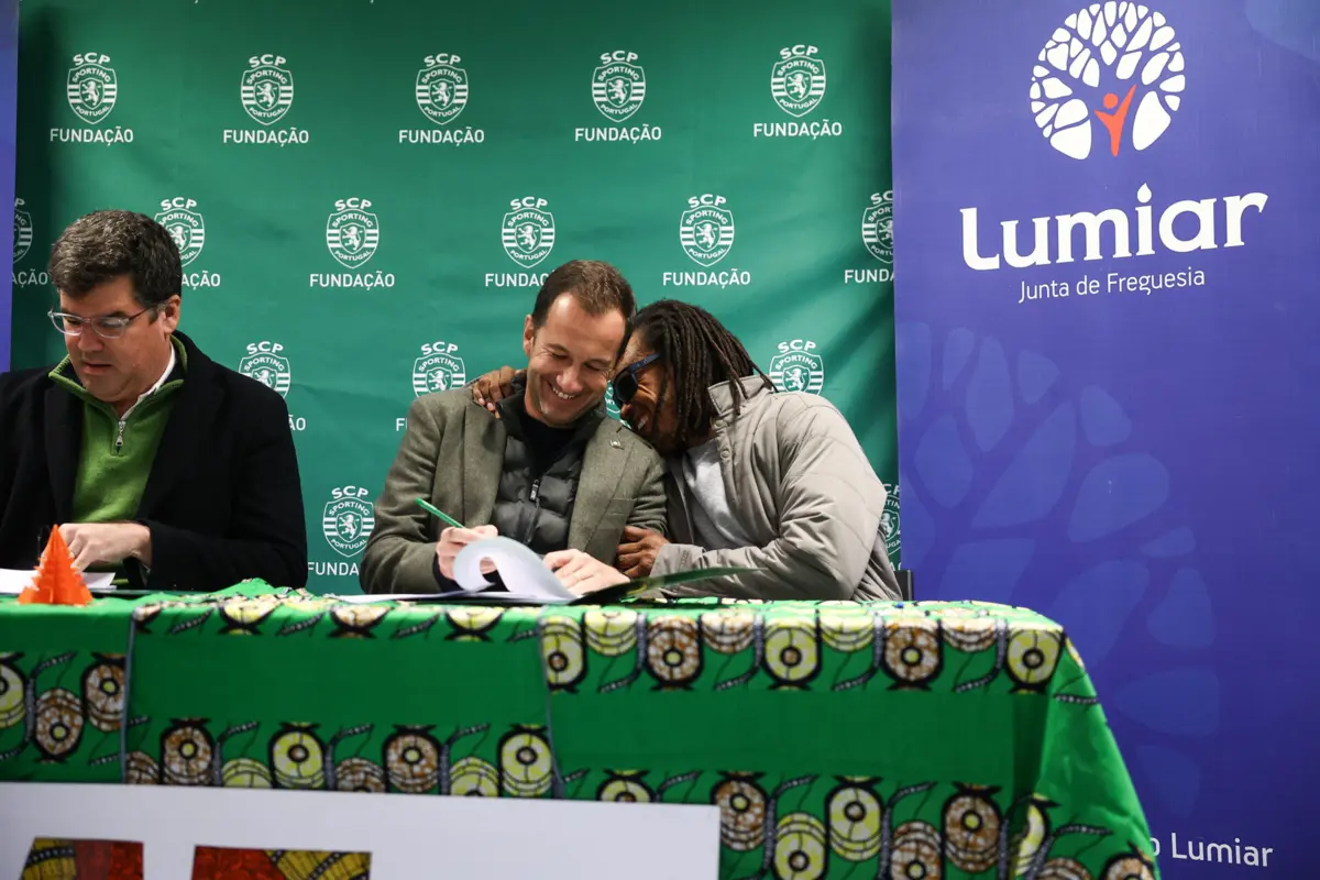 Frederico Varandas e Edgar Davids