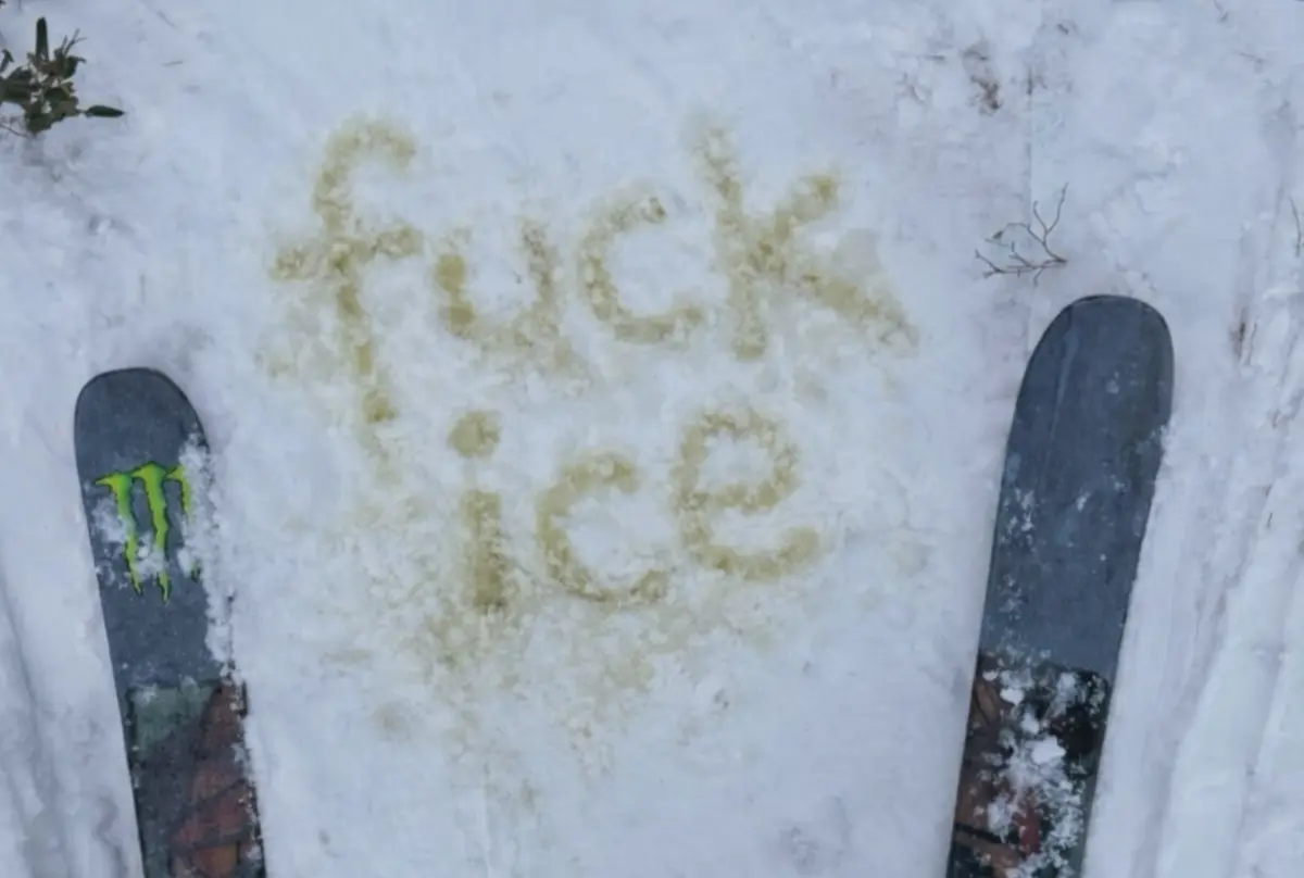 Mensagem de Gus Kenworthy contra o ICE