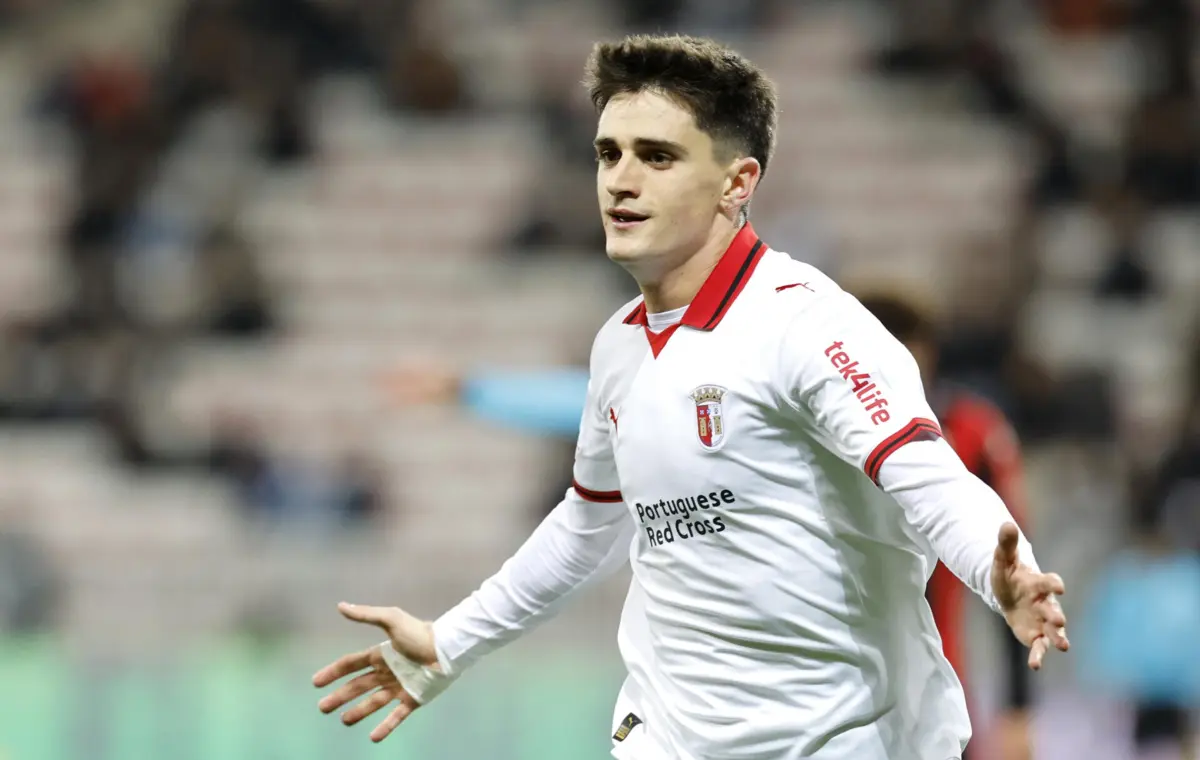 Pau Víctor marcou o golo do Braga em Nice