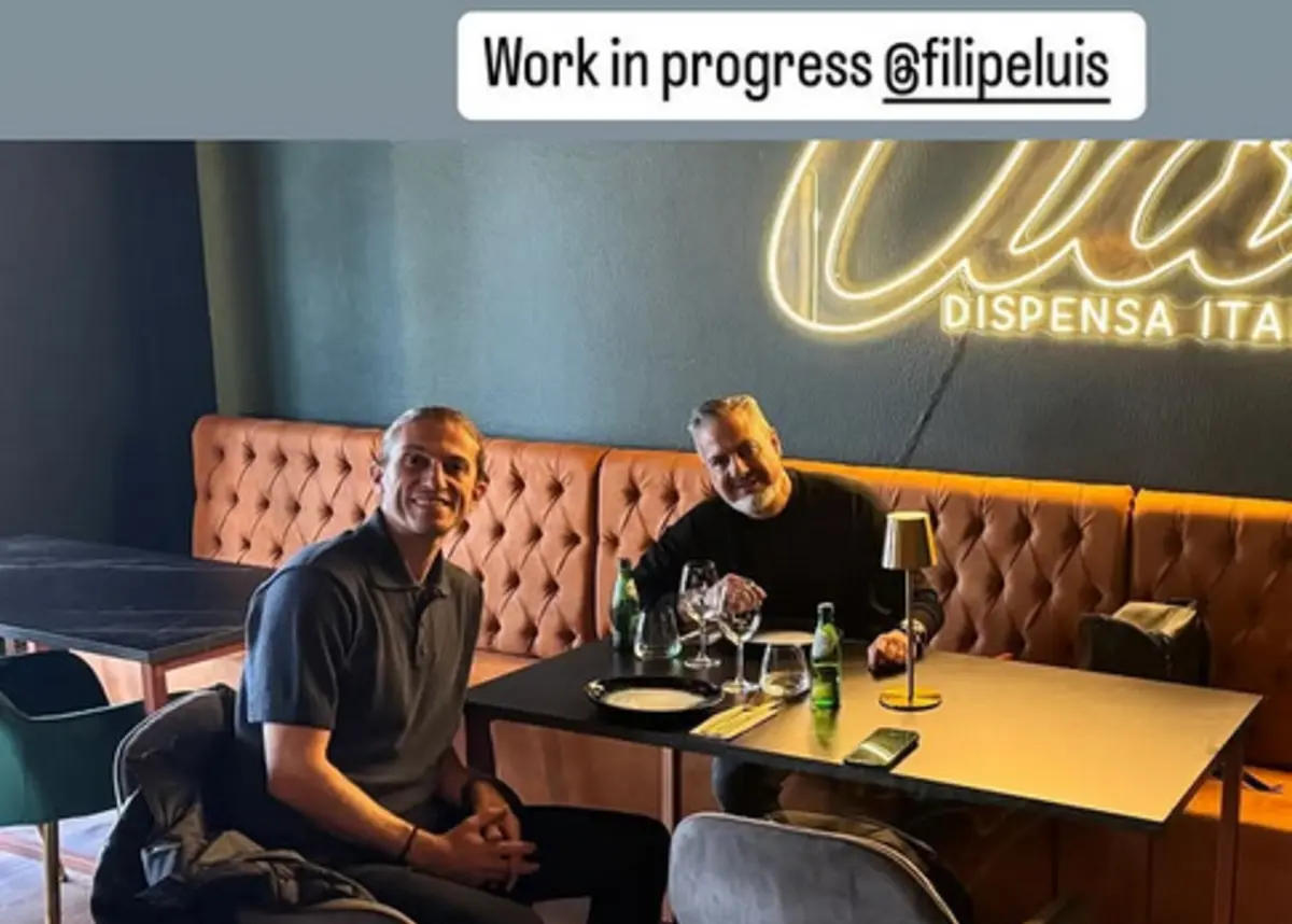 Filipe Luís e José Boto