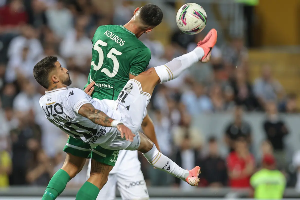 Vitória desembaraçou-se facilmente dos malteses do Floriana, com um agregado de 5-0, no arranque europeu (Créditos: Miguel Pereira/Global Imagens)