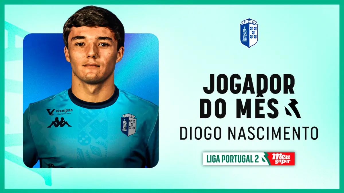 Imagem de contexto do artigo Diogo Nascimento eleito melhor jogador da II Liga pela terceira vez seguida
