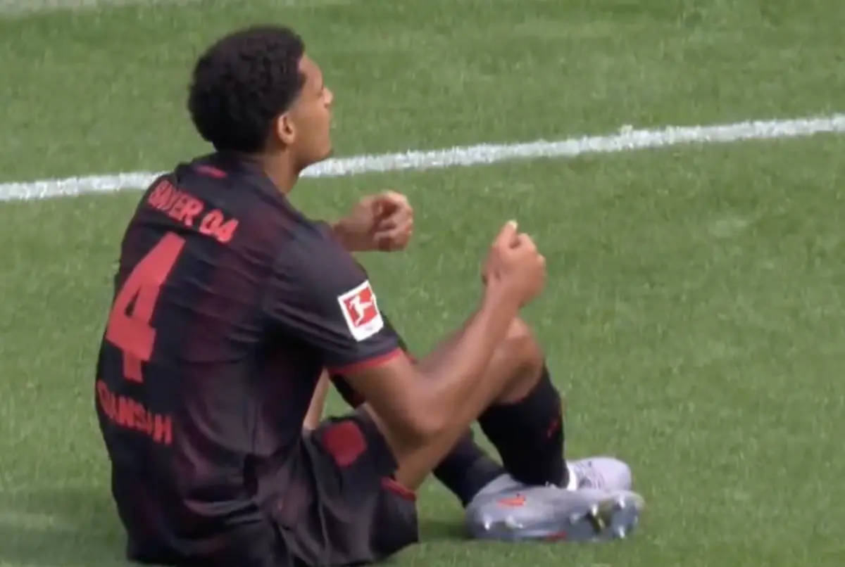 Imagem de contexto do artigo Quansah, agora no Leverkusen, marca e dedica a Diogo Jota. Ora veja