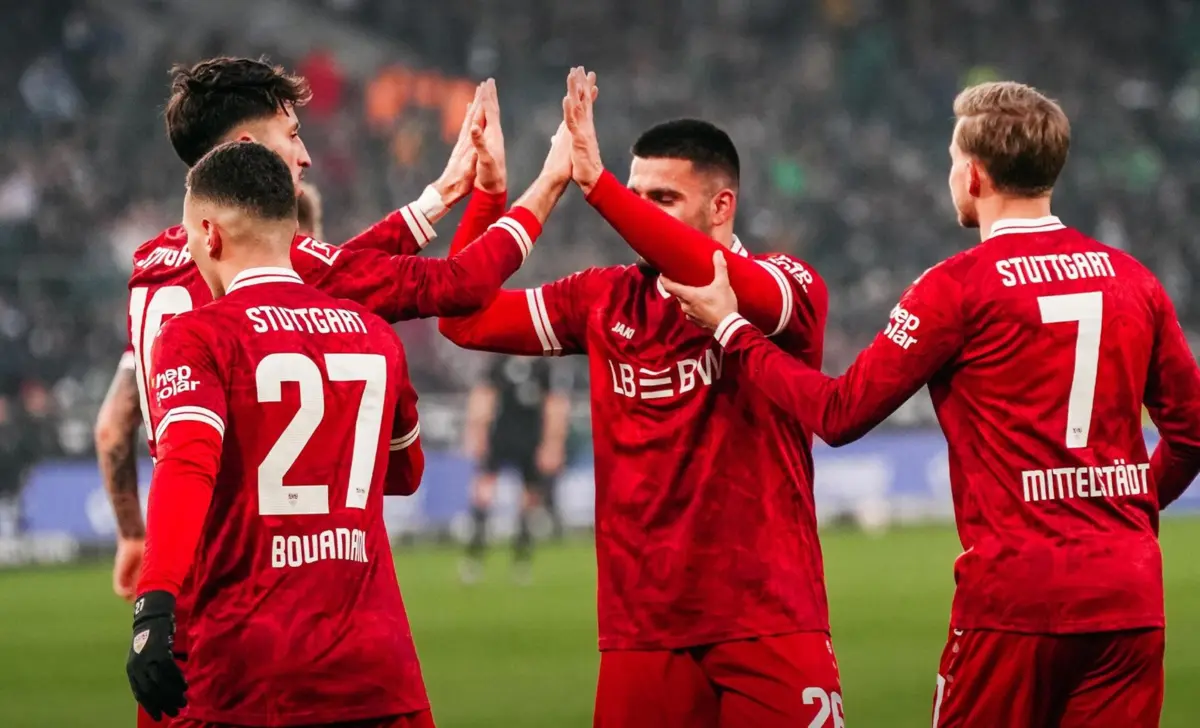 Imagem de contexto do artigo Sem Tiago Tomás, Estugarda sobe a quarto na Bundesliga