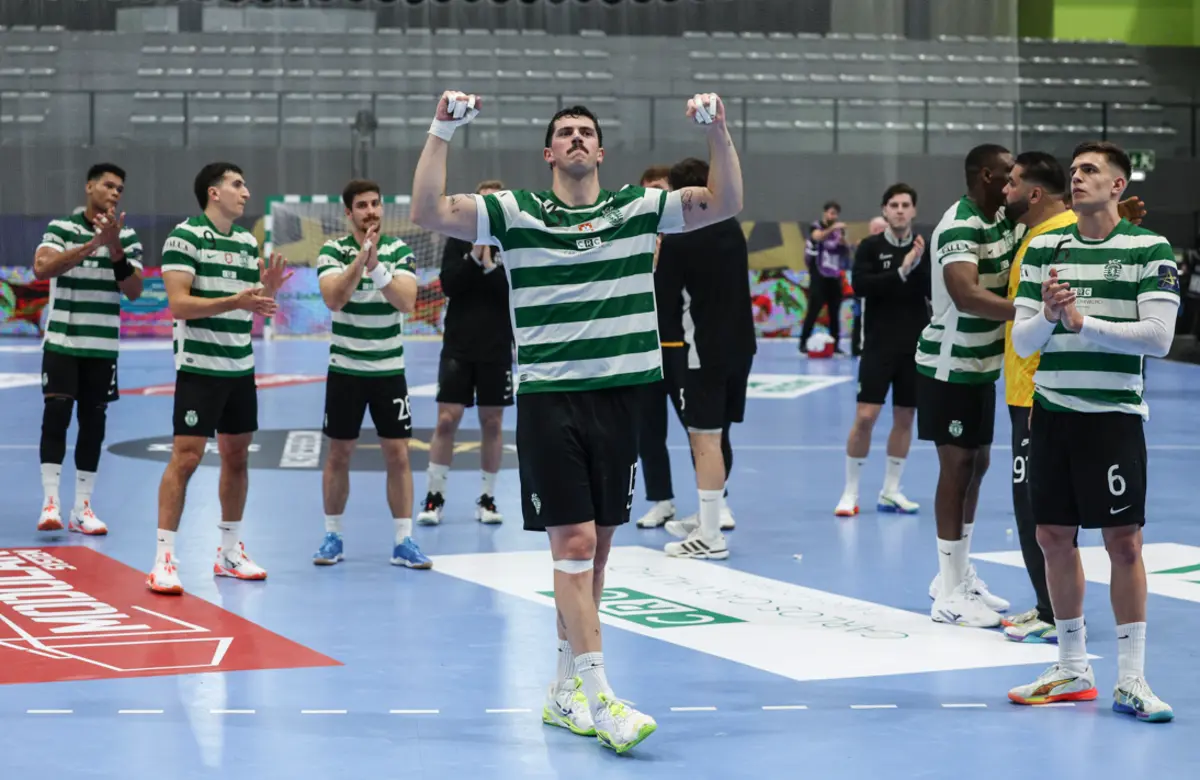 A equipa de andebol do Sporting