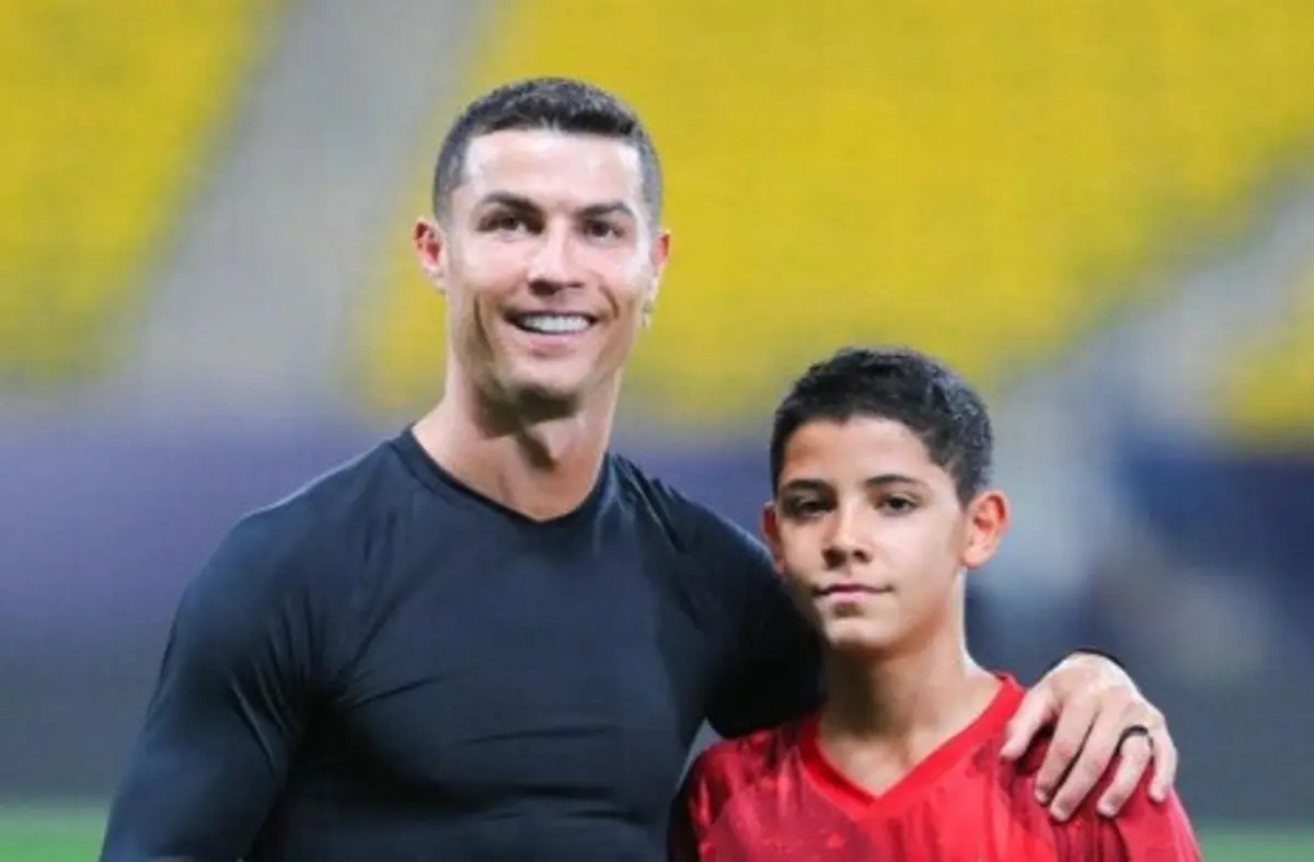 Cristiano Ronaldo e o filho Cristianinho