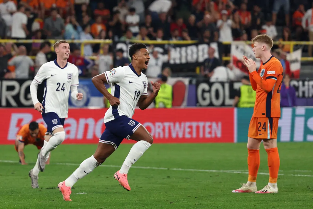 Imagem de contexto do artigo Inglaterra está final do Euro'2024 após reviravolta contra os Países Baixos