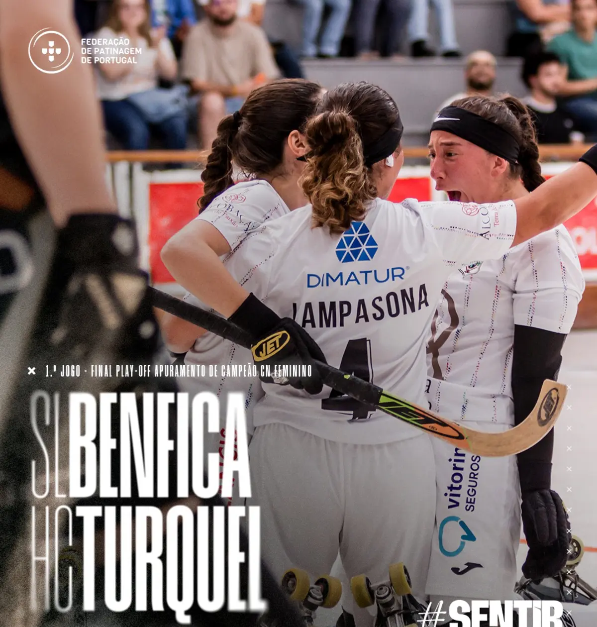 A equipa feminina de hóquei do Turquel perdeu com o Benfica (Hóquei Turquel/Instagram)