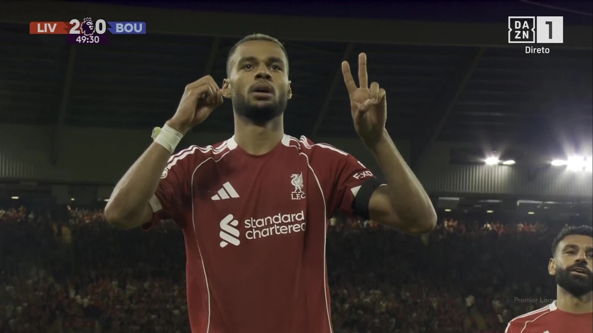 Imagem de contexto do artigo Liverpool-Bournemouth: Gakpo marca e dedica a Diogo Jota. Ora veja