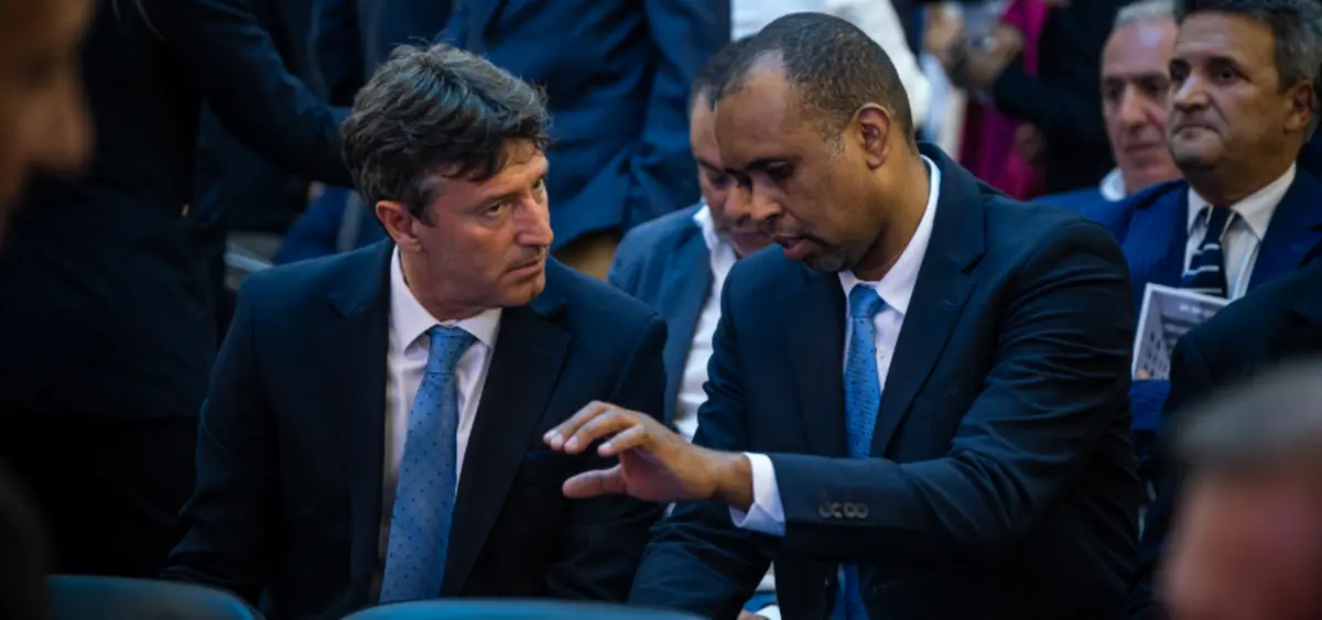 Helton com Domingos, outro ex-jogador do FC Porto (Créditos: Igor Martins/Global Imagens)