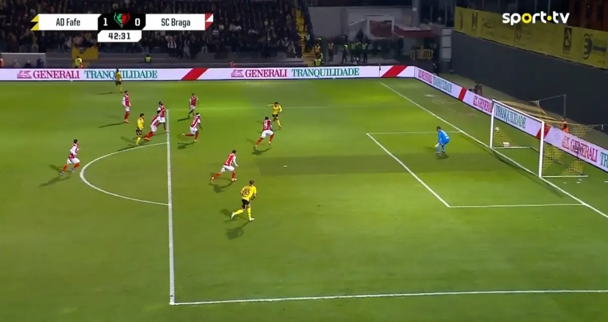 Imagem de contexto do artigo João Santos coloca Fafe em vantagem frente ao Braga. Veja o golo