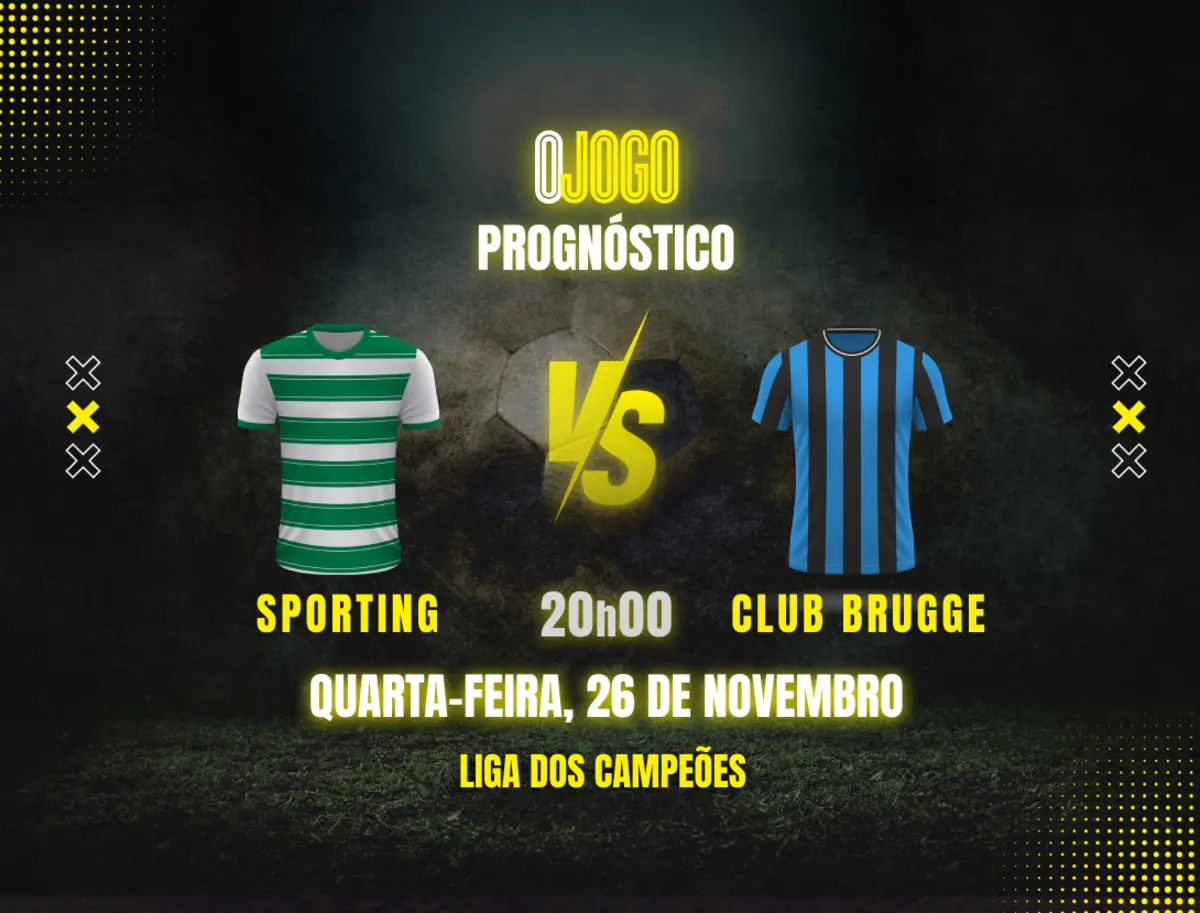 Imagem de contexto do artigo Prognóstico Sporting CP vs Club Brugge: Dicas e Odds Champions League