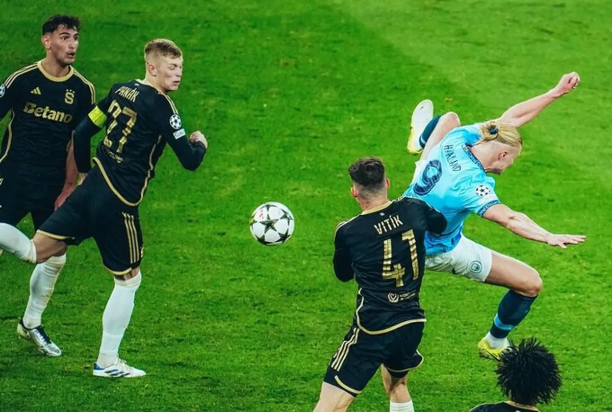 Golo de Haaland (créditos: Manchester City)