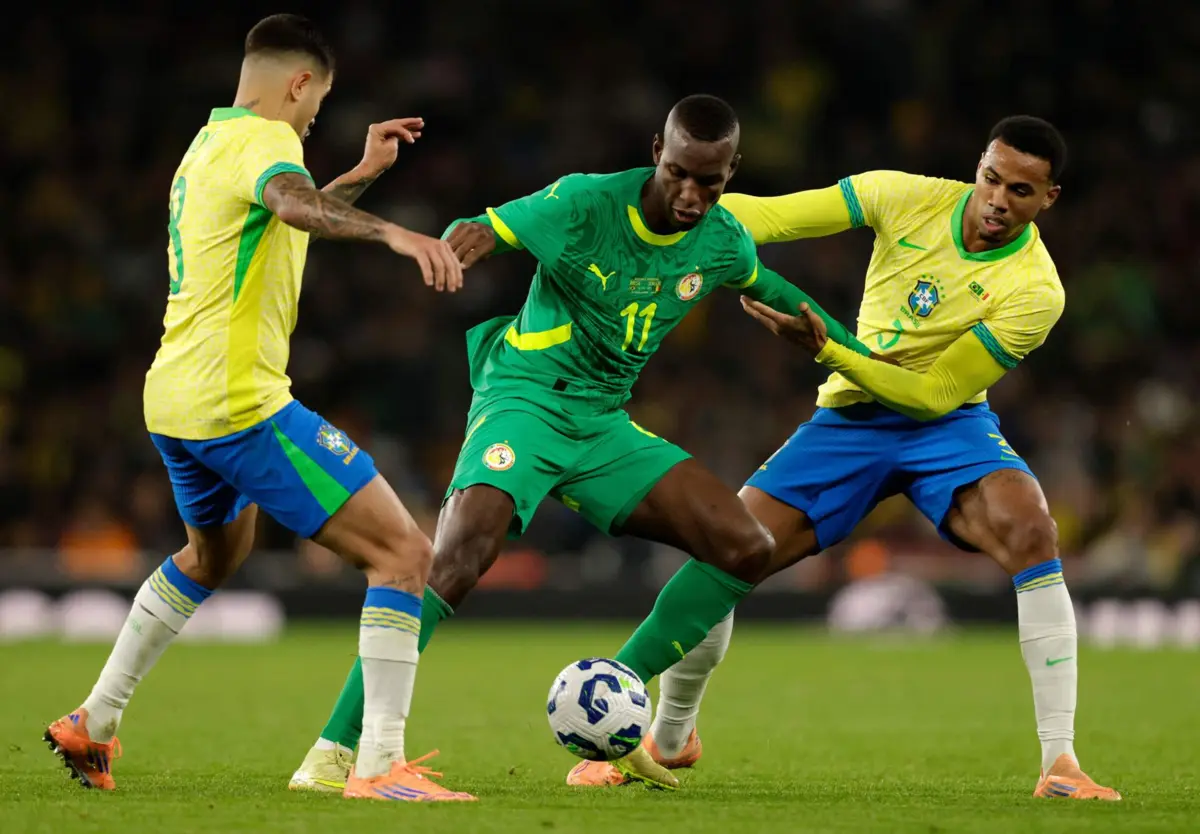 Gabriel Magalhães lesionou-se no Brasil-Senegal