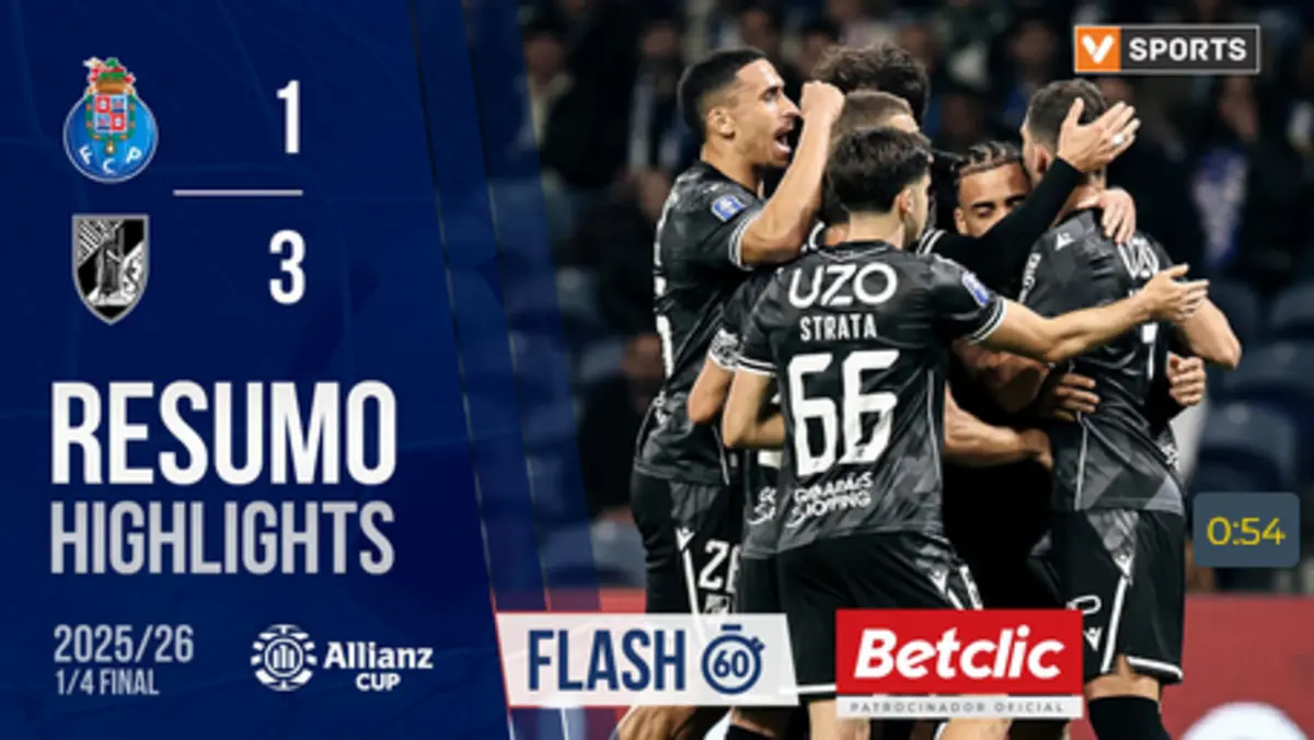 Imagem de contexto do artigo Veja neste resumo os melhores momentos do FC Porto-V. Guimarães