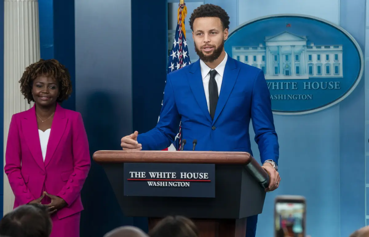 Imagem de contexto do artigo Stephen Curry a presidente? "Talvez. A primeira coisa que faria..."