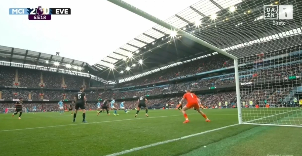 Imagem de contexto do artigo Haaland bisa em vitória do City sobre o Everton. Veja os golos