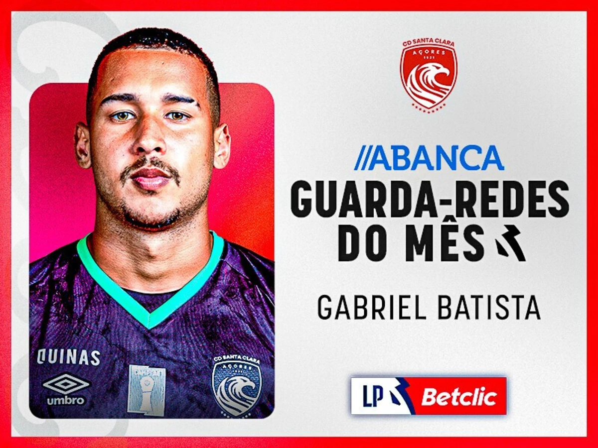 Imagem de contexto do artigo Melhor guarda-redes: Gabriel Batista superou Zlobin e Trubin em novembro