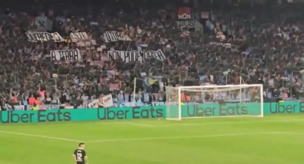 Imagem de contexto do artigo Adeptos do Celta de Vigo gritam contra fábrica de celulose portuguesa na Galiza
