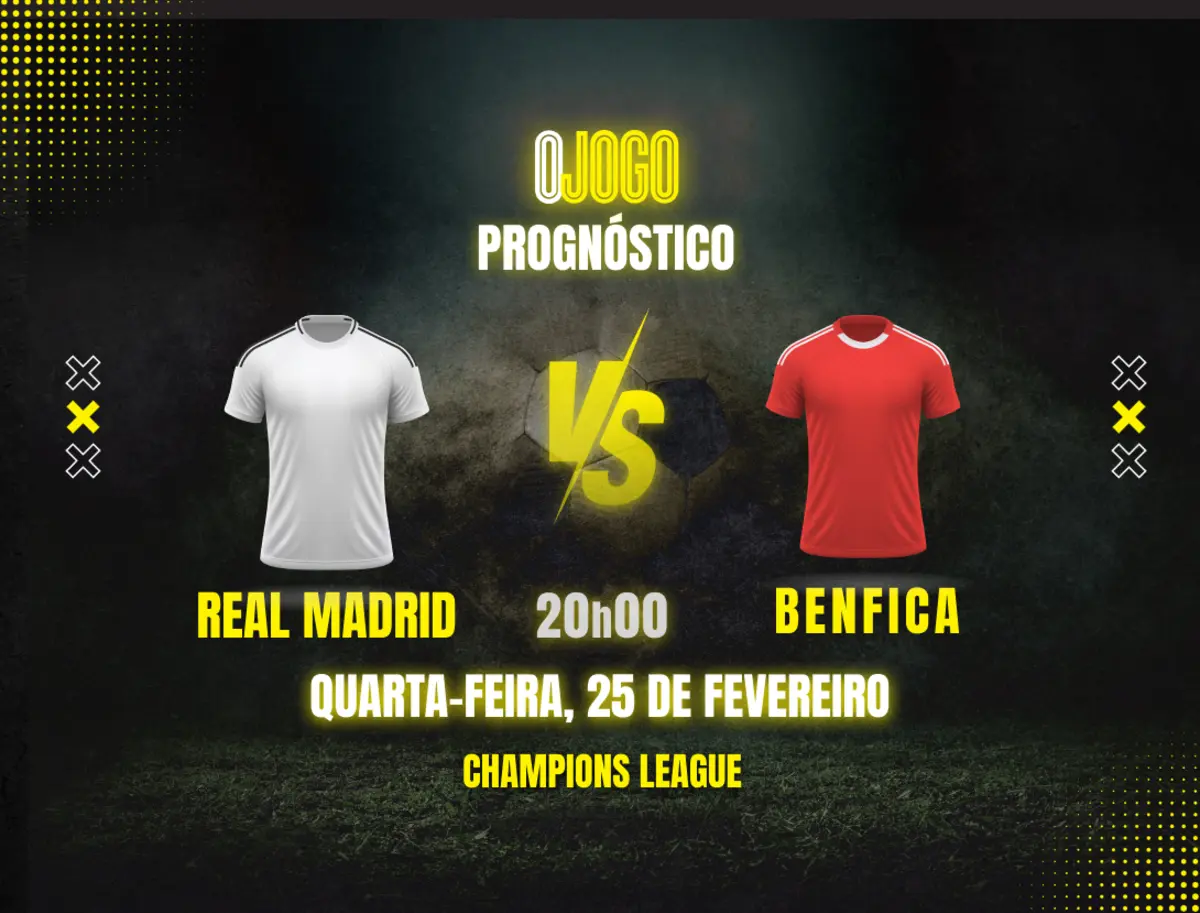 Imagem de contexto do artigo Prognóstico Real Madrid vs Benfica: Dicas - Champions League
