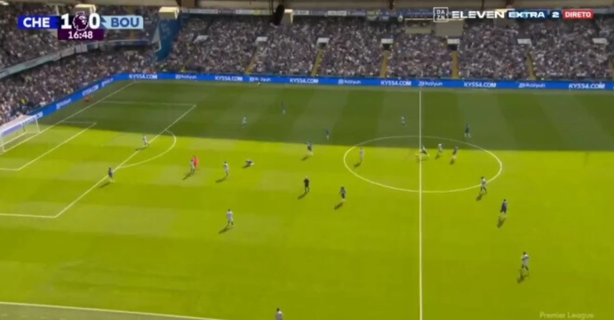 Golo de Caicedo (créditos: DAZN)