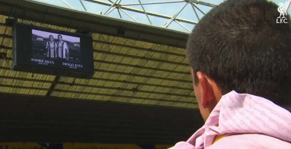 Imagem de contexto do artigo Adeptos do Liverpool cantam por Diogo Jota após vitória frente ao Preston