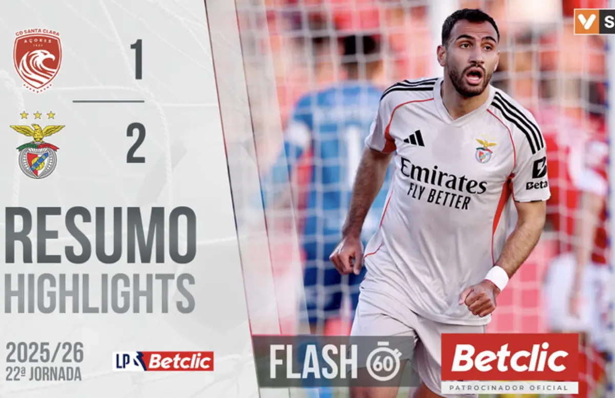 Imagem de contexto do artigo Pavlidis, erro de Trubin, autogolo e vários penáltis pedidos: o resumo do Santa Clara-Benfica